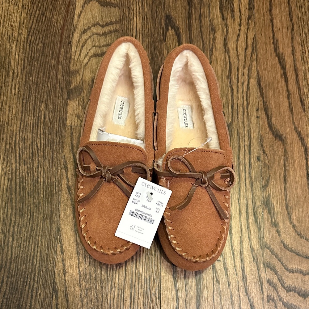 NWT Crewcuts Tan Slippers